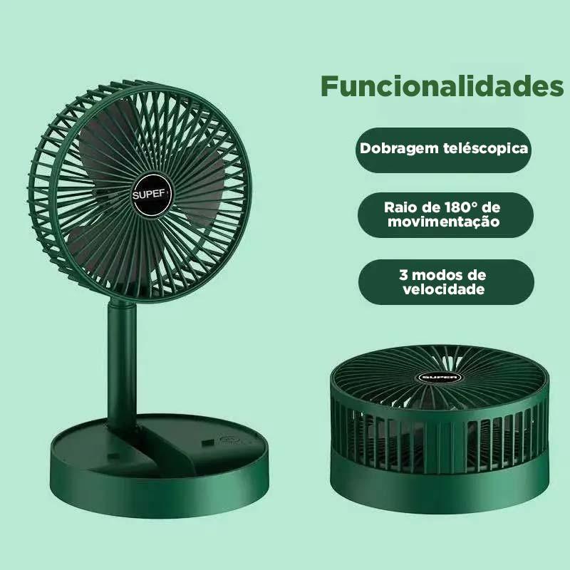 Ventilador Portátil 3 em 1: Compacto, Potente e Perfeito para Qualquer Ambiente!