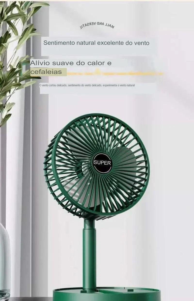 Ventilador Portátil 3 em 1: Compacto, Potente e Perfeito para Qualquer Ambiente!